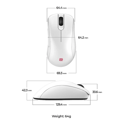Mysz Zowie BenQ EC1-DW Glossy White 4K Wireless