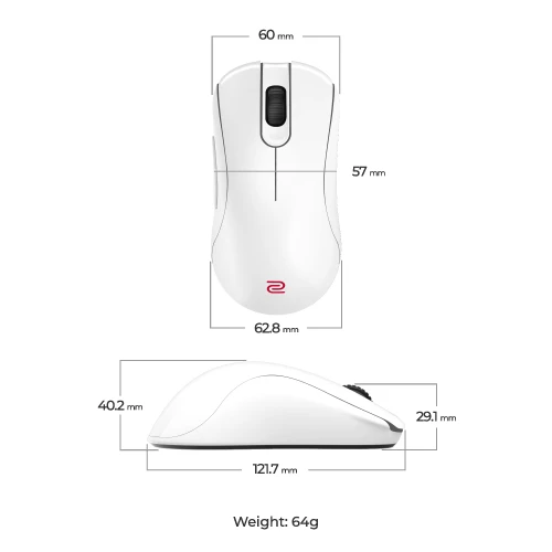Mysz Zowie BenQ ZA13-DW Glossy White 4K Wireless