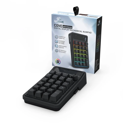 Klawiatura numeryczna Redragon Cove K733-RGB-WL Wireless z kalkulatorem