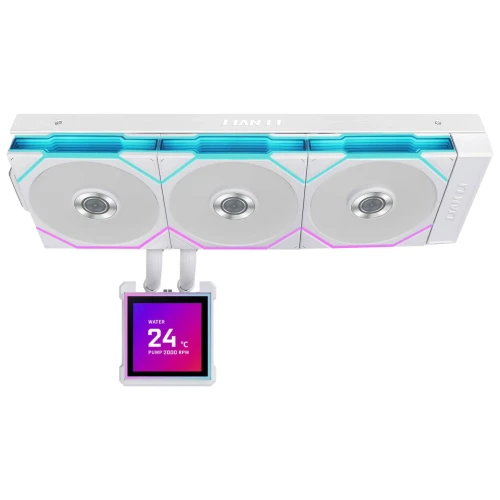 Chłodzenie wodne AiO Lian Li HydroShift II LCD-S 360TL 360 RGB White