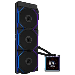 Chłodzenie wodne AiO Lian Li HydroShift II LCD-S 360TL 360 RGB Black