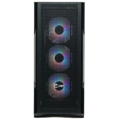 Obudowa ZENPC Apex TG Black 4x Fander P12 PWM PST ARGB