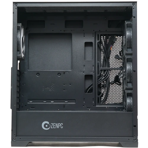 Obudowa ZENPC Apex TG Black 4x Fander P12 PWM PST ARGB