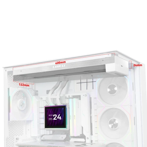 Chłodzenie wodne AiO Lian Li HydroShift II LCD-S 360N 360 Fanless White