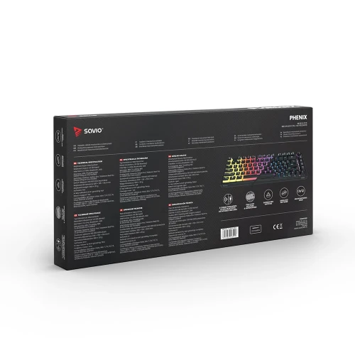 Klawiatura Savio Phenix RGB Wireless Gateron Yellow Pro