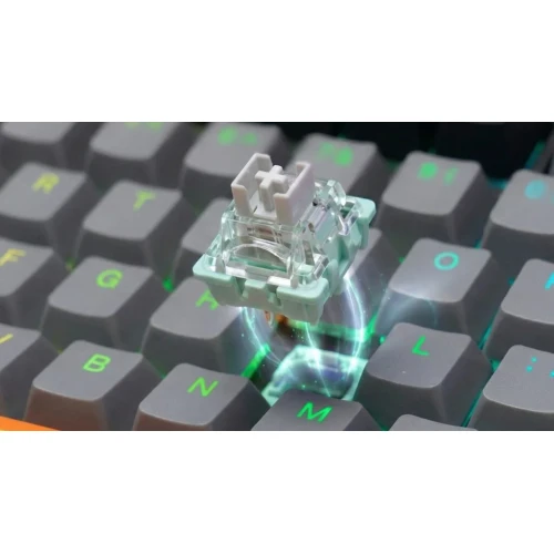 Klawiatura Savio Astral RGB White Outemu Jade White + zestaw keycapów
