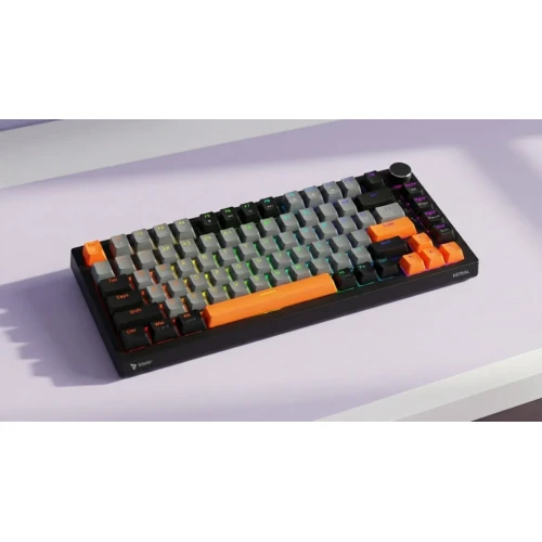 Klawiatura Savio Astral RGB Black Outemu Jade White + zestaw keycapów