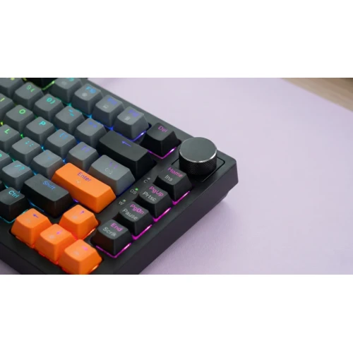 Klawiatura Savio Astral RGB Black Outemu Jade White + zestaw keycapów
