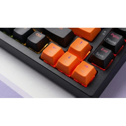 Klawiatura Savio Astral RGB Black Outemu Jade White + zestaw keycapów