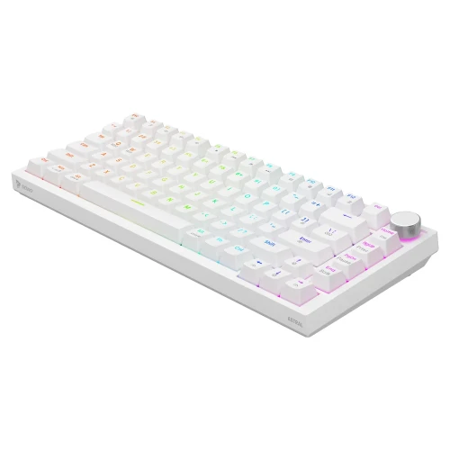Klawiatura Savio Astral RGB White Outemu Jade White