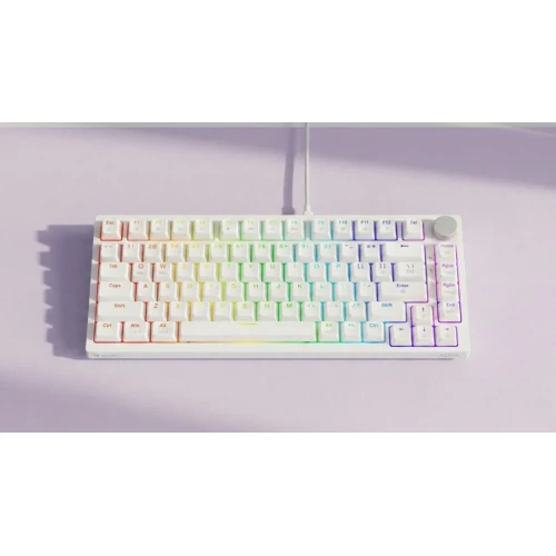 Klawiatura Savio Astral RGB White Outemu Jade White
