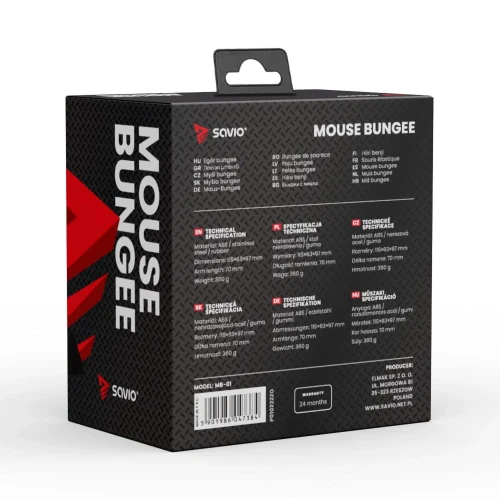 Mouse Bungee Savio MB-01 Black