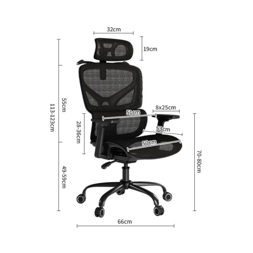 Ergonomiczny fotel biurowy MOZOS ERGO-V