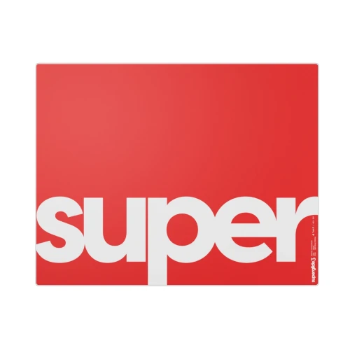 Podkładka Pulsar Superglide Glass V3 Type-S Red L - 420x320mm (szklana)