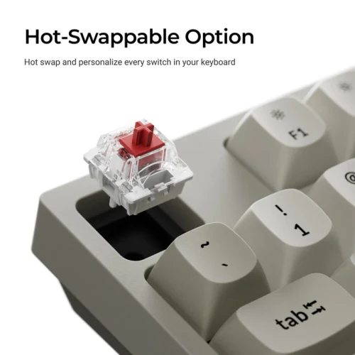 Klawiatura Keychron C1P 8K RGB Wireless Red
