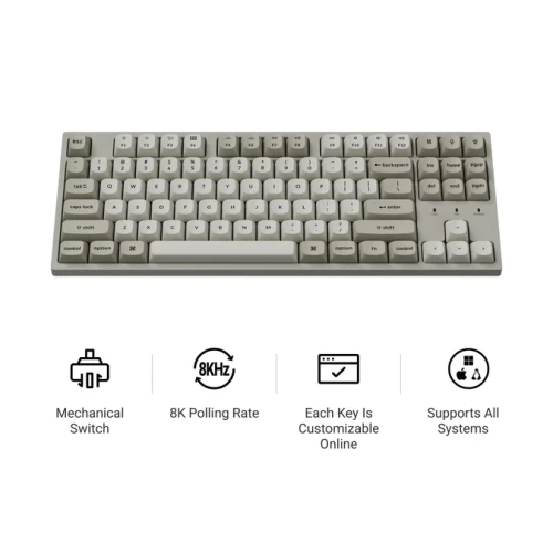 Klawiatura Keychron C1P 8K RGB Wireless Red