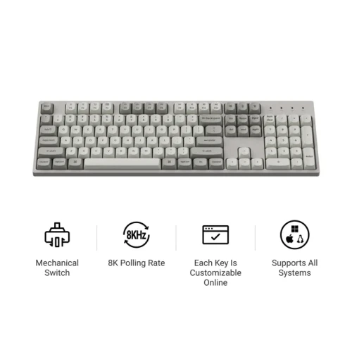 Klawiatura Keychron C2P 8K RGB Wireless Red