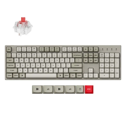 Klawiatura Keychron C2P 8K RGB Wireless Red
