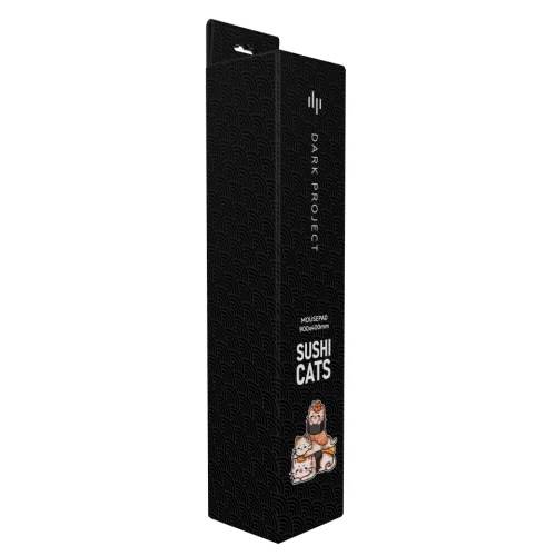 Podkładka Dark Project Sushi Cats Dark XL - 900x400mm