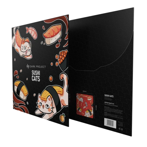 Podkładka Dark Project Sushi Cats Pro L - 490x490mm