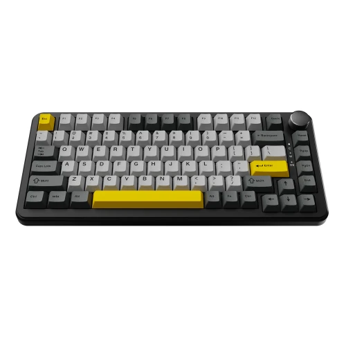 Klawiatura magnetyczna Ajazz AK820 MAX RGB Black-Gray-Yellow