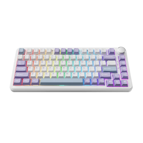Klawiatura magnetyczna Ajazz AK820 MAX RGB Purple-White