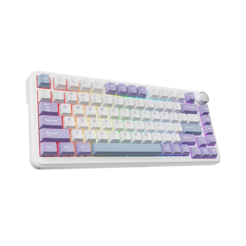 Klawiatura magnetyczna Ajazz AK820 MAX RGB Purple-White