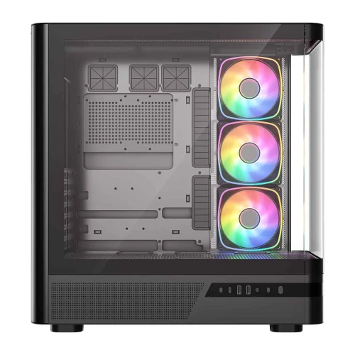 Obudowa Modecom Volcano AQ200 ARGB Tempered Glass Black
