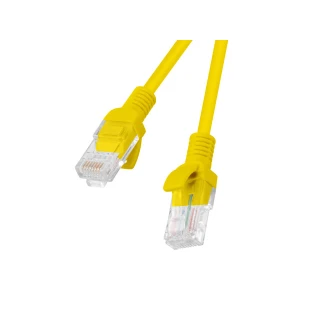 Patchcord Kat.5e Utp 5m Żółty Fluke Passed Lanberg