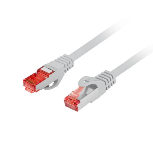 Patchcord Kat.6 S/FTP LSZH Cu 15m Szary Fluke Passed Lanberg