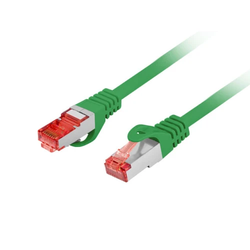 Patchcord Kat.6 S/FTP LSZH Cu 1m Zielony Fluke Passed Lanberg