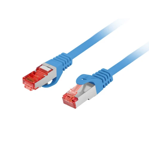 Patchcord Kat.6 S/FTP LSZH Cu 3m Niebieski Fluke Passed Lanberg