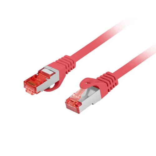 Patchcord Kat.6 S/FTP LSZH Cu 3m Czerwony Fluke Passed Lanberg