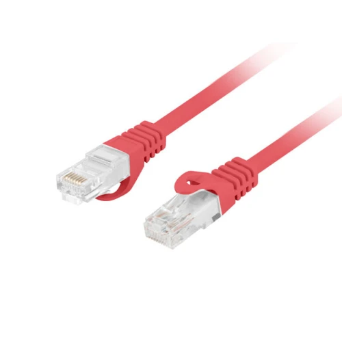 Patchcord Kat.6 Utp LSZH Cu 5m Czerwony Fluke Passed Lanberg