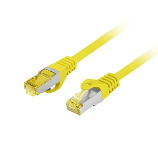 Patchcord Kat.6a S/FTP LSZH Cu 5m Żółty Fluke Passed Lanberg