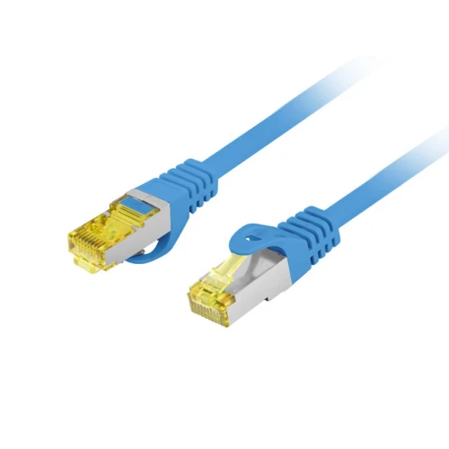 Patchcord Kat.6a S/FTP LSZH Cu 3m Niebieski Fluke Passed Lanberg