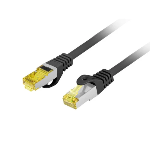 Patchcord Kat.6a S/FTP LSZH Cu 20m Czarny Fluke Passed Lanberg