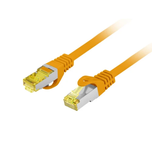 Patchcord Kat.6a S/FTP LSZH Cu 5m Pomarańczowy Fluke Passed Lanberg