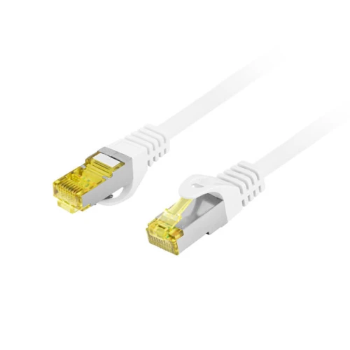 Patchcord Kat.6a S/FTP LSZH Cu 5m Biały Fluke Passed Lanberg