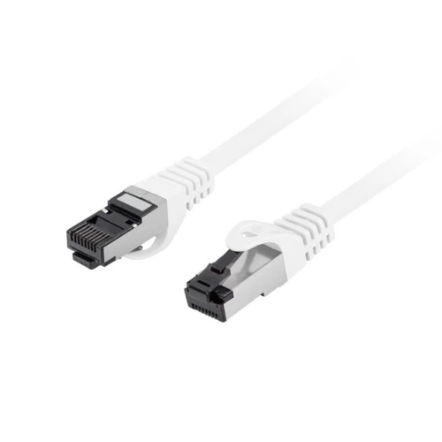 Patchcord Kat.8.1 S/FTP LSZH Cu 1.5m Biały Fluke Passed Lanberg