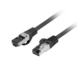 Patchcord Kat.8.1 S/FTP LSZH Cu 2m Czarny Fluke Passed Lanberg