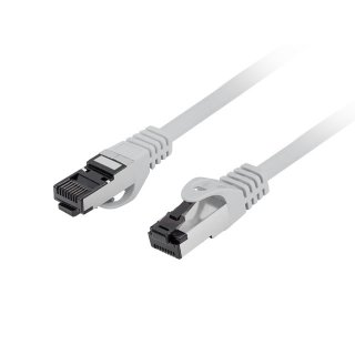 Patchcord Kat.8.1 S/FTP LSZH Cu 0.25m Szary Fluke Passed Lanberg