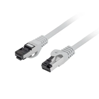 Patchcord Kat.8.1 S/FTP LSZH Cu 2m Szary Fluke Passed Lanberg