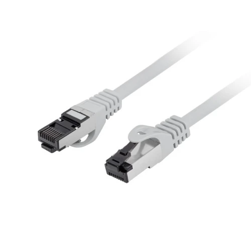 Patchcord Kat.8.1 S/FTP LSZH Cu 2m Szary Fluke Passed Lanberg