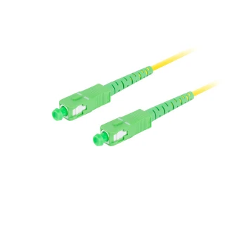 Patchcord Światłowodowy Sm Sc/apc-sc/apc Simplex 3.0mm LSZH G657a1 5m Żółty Lanberg