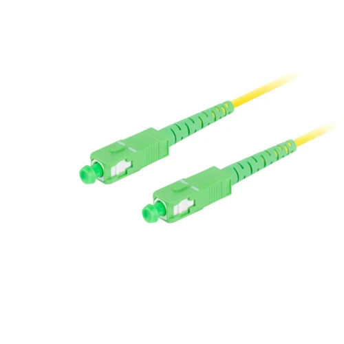 Patchcord Światłowodowy Sm Sc/apc-sc/apc Simplex 3.0mm LSZH G657a1 5m Żółty Lanberg