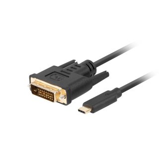 Kabel USB-c(m)->dvi-d(24+1)(m) 3m Czarny Lanberg