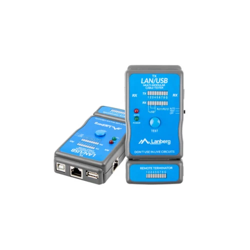 Tester Przewodów LAN RJ45, RJ11, USB Lanberg Nt-0403