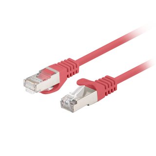 Patchcord Kat.6 Ftp 0.25m Czerwony Fluke Passed Lanberg 10-pack