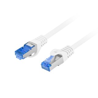 Patchcord Kat.6a S/FTP LSZH Cca 0.25m Biały Fluke Passed Lanberg